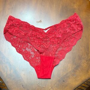 La SENZA Vibrant Red Lace Panties